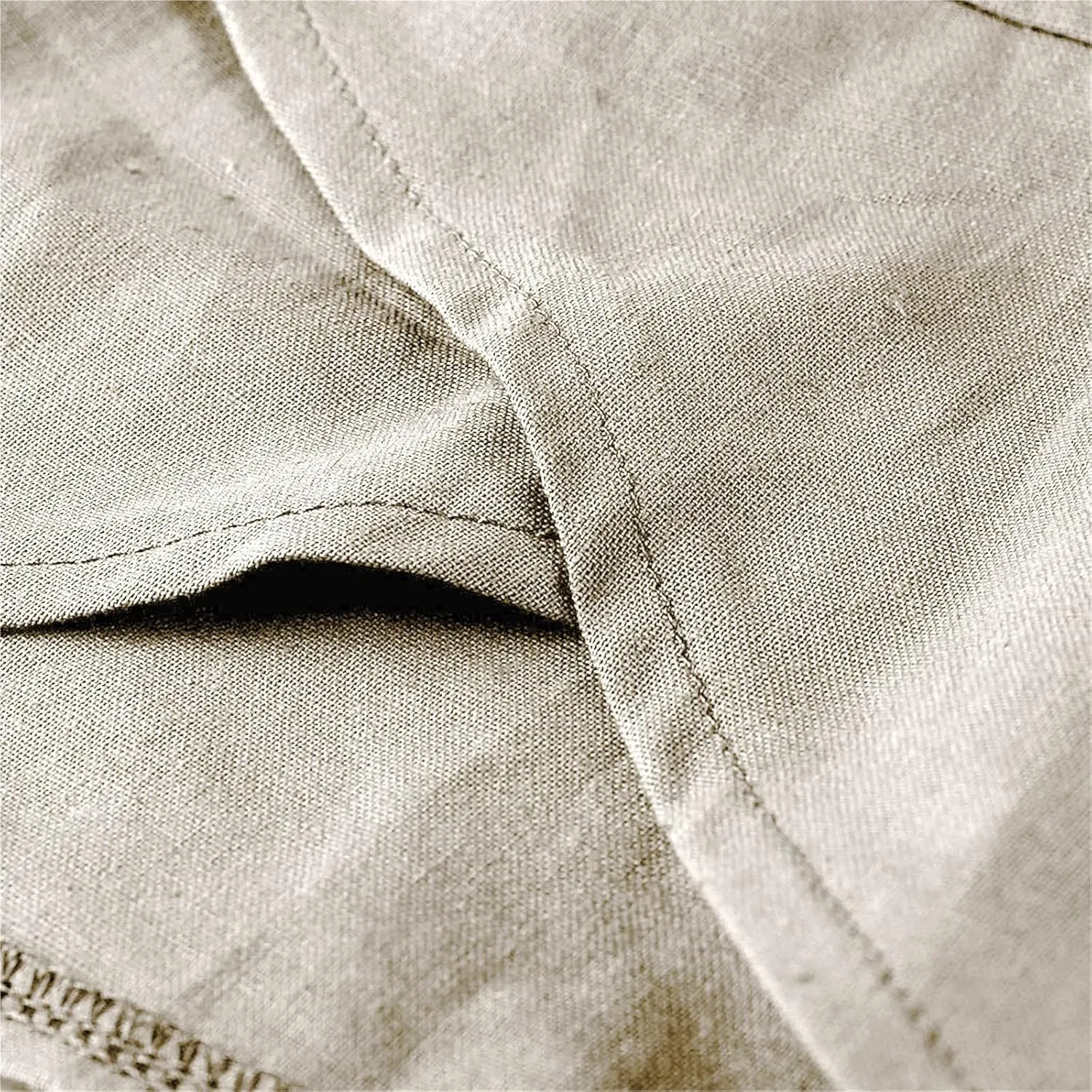 Women Linen Blend Summer Y2K Fashion Palazzo Pants High Waist Straight Slim-Fit Pant Trousers Work Business