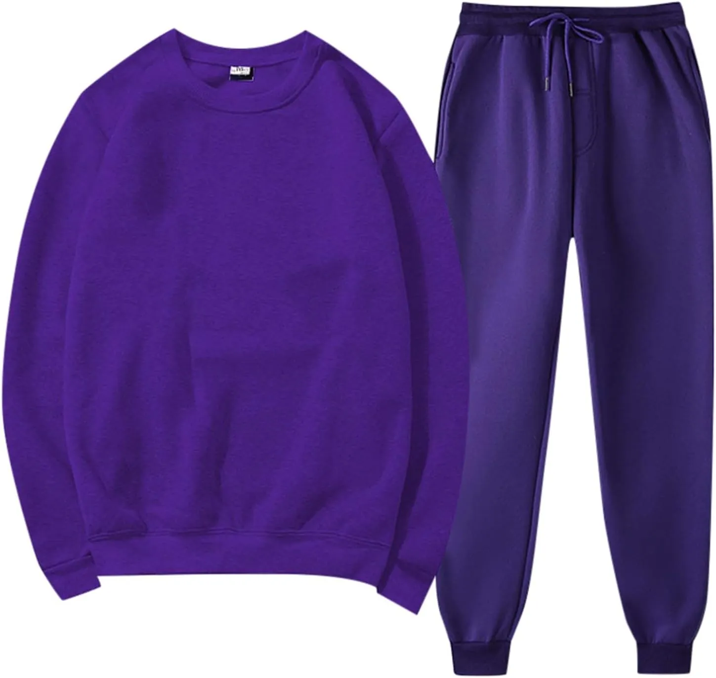 Womens 2 Piece Outfits Long Sleeve V Neck Baggy Plus Pullover and Wide Leg Pants Lounge Sweatsuits