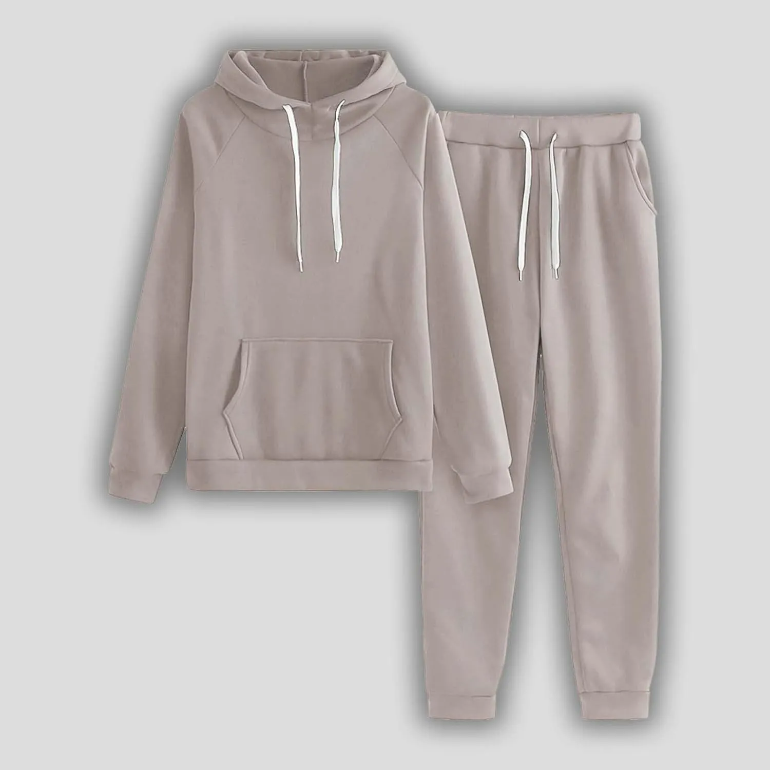 Women's 2 Piece Outfits Lounge Set Long Sleeve Crewneck Workout Sweat Sweatshirt Wide Leg Sweatpant Sweatsuit