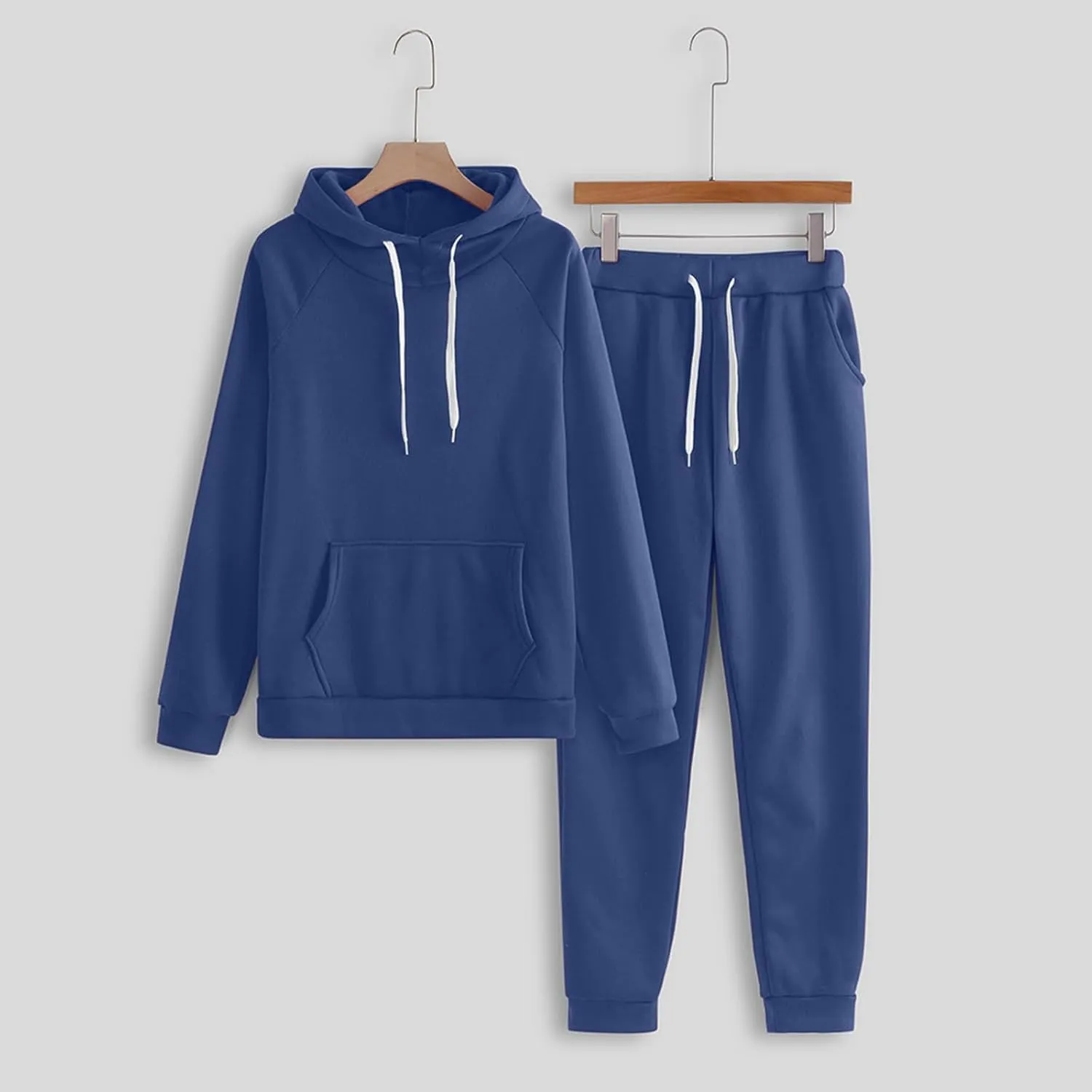 Women's 2 Piece Outfits Lounge Set Long Sleeve V Neck Comfy Clothes Sweatshirt with Jogger Pants 2
