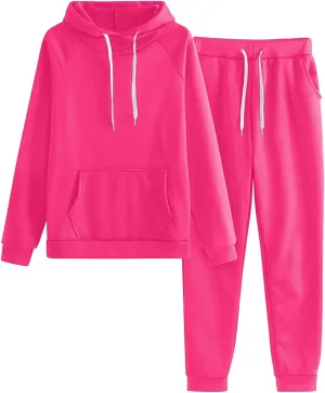 Women's 2 Piece Tracksuit Long Sleeve Crewneck Casual Clothing Long Sleeve Tops Long Pants Sets