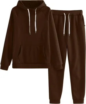 Women's 2024 Fall Two Piece Outfits Long Sleeve V Neck Cute Clothes Pullover Tops and Long Pants Sweatsuit