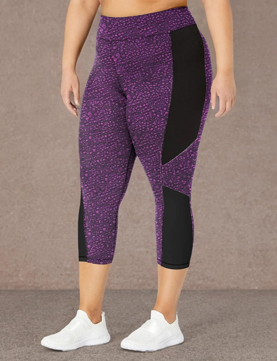 Women's Active Pieced Stretch Capri
