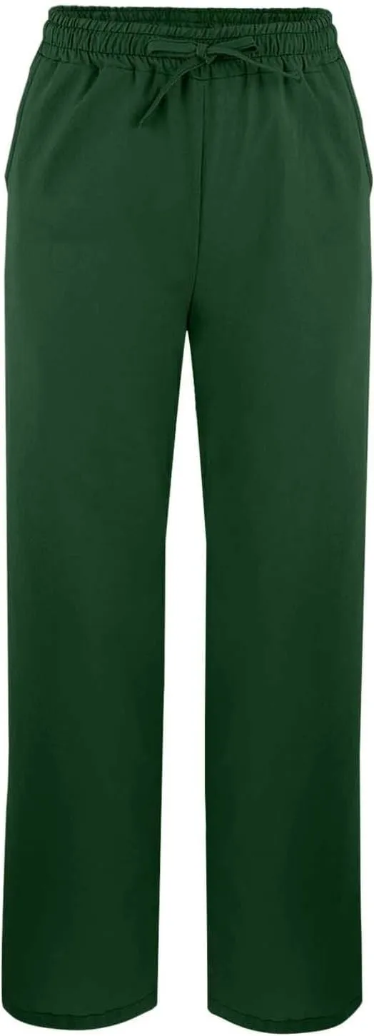 Womens Capris Linen Pants High Waist Drawstring Comfy Casual Pants Lounge Lightweight Loose Trousers with Pockets