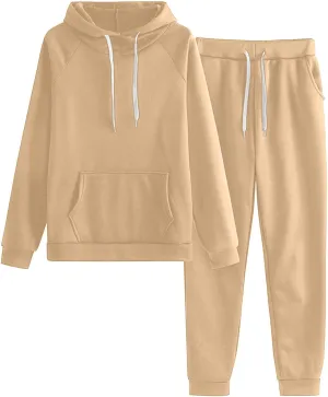 Women's Fashion Outfits Long Sleeve V Neck Printed Workout Hoodie Sweatshirt Long Pants Tracksuits