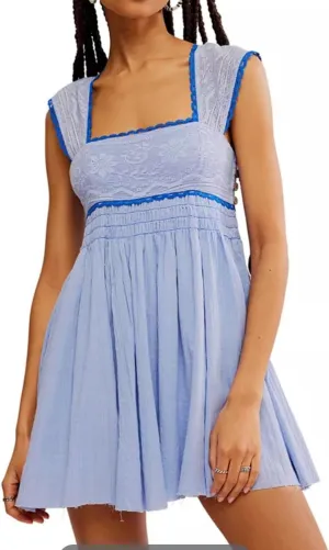 Women's Floral Lace Halter Mini Dress Summer Square Neck Elastic Corset Sleeveless Flowy Lightweight Ruched Dresses