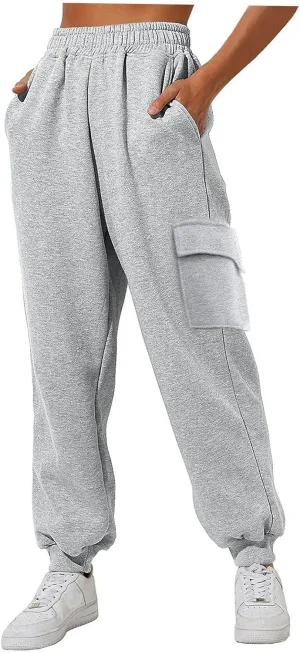 Women's Linen Blend Summer Solid Pant Trousers Low Waist Stretchy Slim-Fit Trouser Business Work