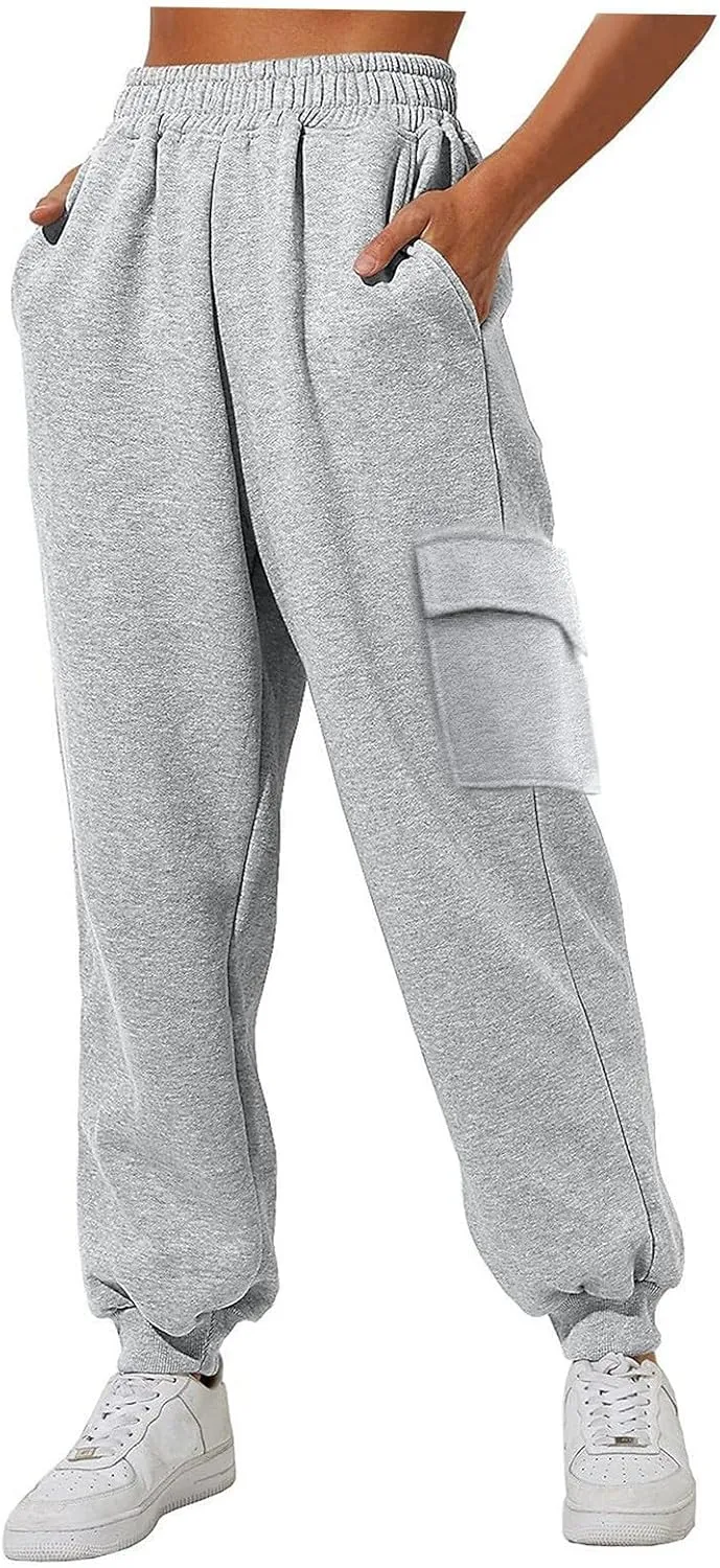 Women's Linen Blend Summer Solid Pant Trousers Low Waist Stretchy Slim-Fit Trouser Business Work