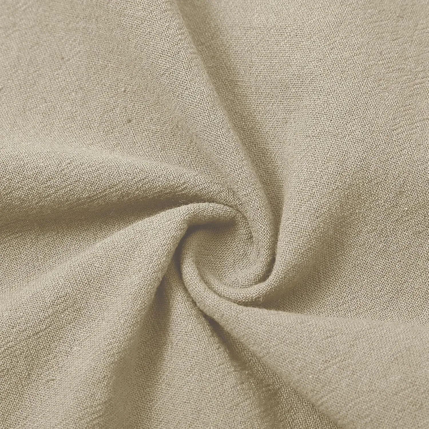 Women's Linen Pants with Pockets Quick Dry Side Hollow Out Cropped Pants Summer Beach Lightweight Elastic Waist Pants