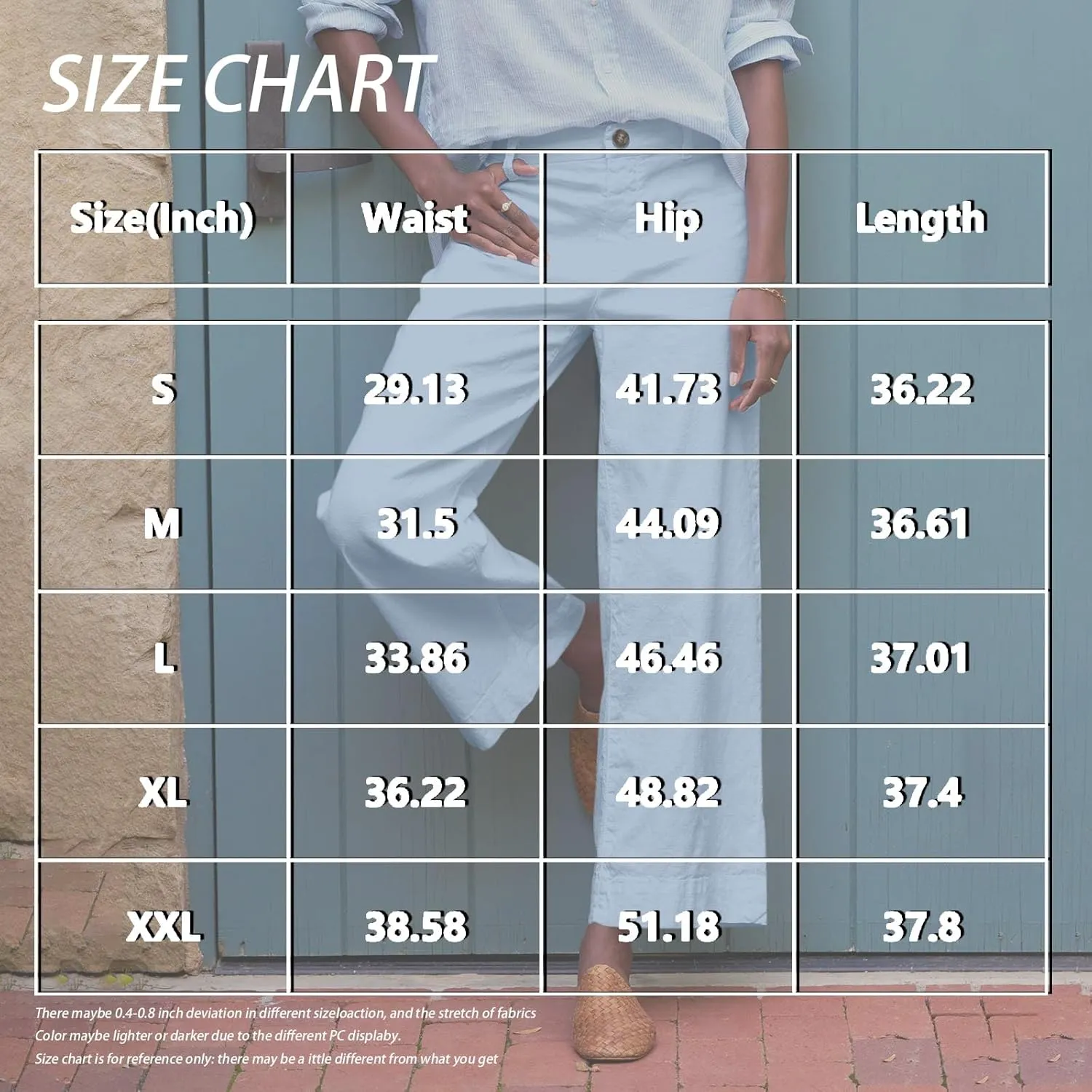 Womens Pants, Peasant Pants Casual Linen Plaid Straight Leg Side Button Drawstring
