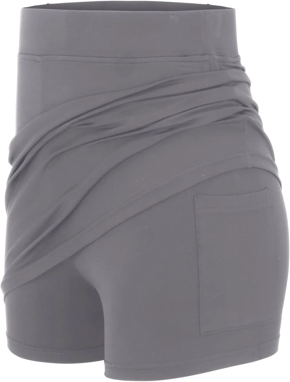 Women's Tennis Shorts with Pockets Solid Golf Mini Skirts Plus Size Tummy Control Skinny Active Summer Workout 2 in 1 Shorts