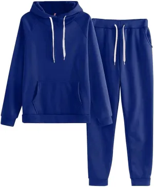 Women's Two Piece Tracksuit Fall Long Sleeve Crewneck Printed Suits Sweatshirt Baggy Fall Fashion