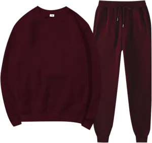 Women's Two Piece Tracksuit Fall Long Sleeve Crewneck Printed Suits Sweatshirt Baggy Fall Fashion