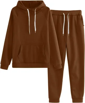 Women's Two Piece Tracksuit Long Sleeve V Neck Workout Off Shoulder Two Piece Travel Outfits